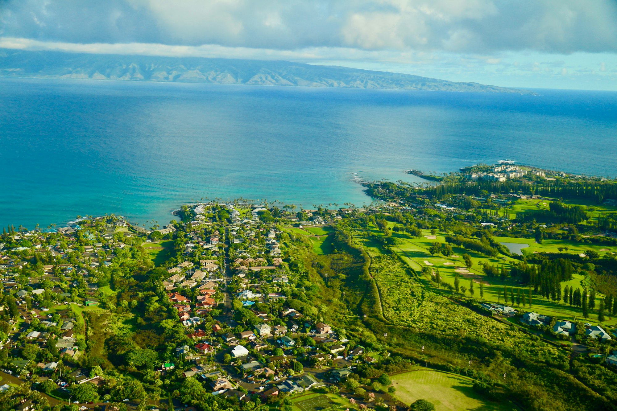 Maui coastline at golden hour